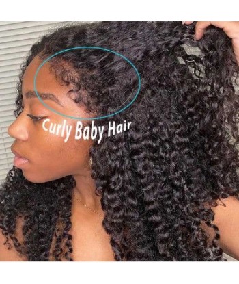 Vordere Spitze 13x4 "New Style Limited 4C Kinky Curly basket pas cher