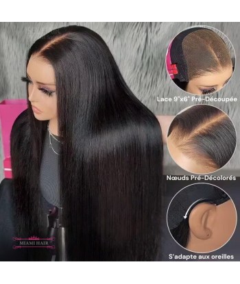 Miami Hairflex 9x6 Straight 250% HD -Perücke 2023