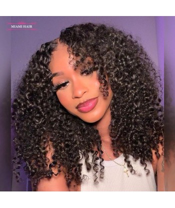 Miami Hairflex 9x6 Kinky Curly 250% HD -Perücke Voir les baskets