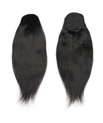 Schwarzer Pferdeschwanz -Pferdeschwanz zum Remy Hair Yaki gerade Kabel vente chaude votre 