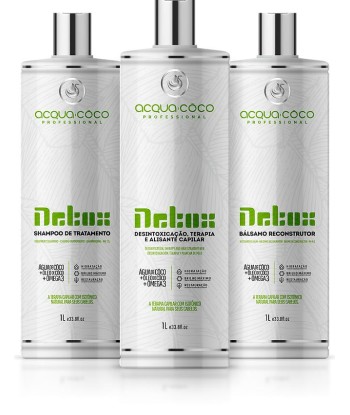 Detox - Désintoxication des cheveux et réduction du volume:Lot de 3 pièces offre 