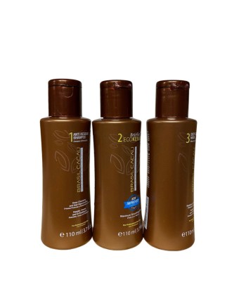 Mini kit BRASIL CACAU ECO KERATIN CADIVEU 3X110ml Toutes les collections ici