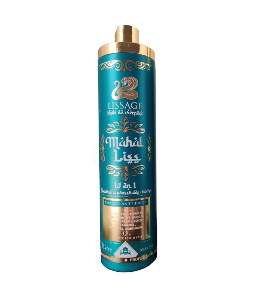 Lissage Indien à l'huile de Serpent  - Mahal Liss 1L rembourrage situé sous