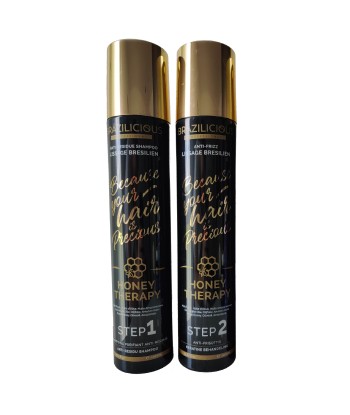 Lissage brésilien HONEY THERAPY BRAZILICIOUS - 2x1L d'Europe débarque