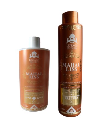 MAHAL LISS Lissage NANO INDIEN - Pack shampoing clarifiant 1L et traitement 1L en ligne des produits 