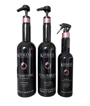 Lissage Colombien KATALEYA - Pack 3 produits 2x1L+spray miroir 500ml Economisez 