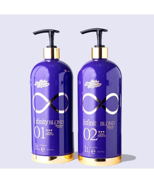 Lissage Infinity Blond Ana Paula Carvalho - Shampoing et traitement 2x1L solde