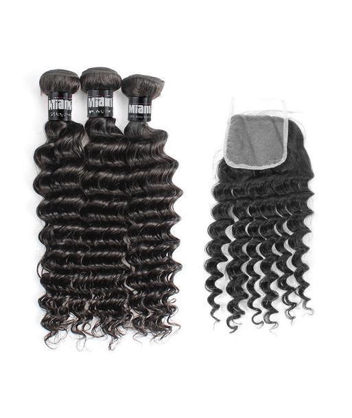 3 Paquets de Tissage  + Closure Deep Wave Vous souhaitez 