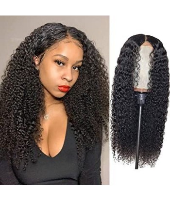 Front lace 4x4" Kinky Curly Brun Foncé Economisez 