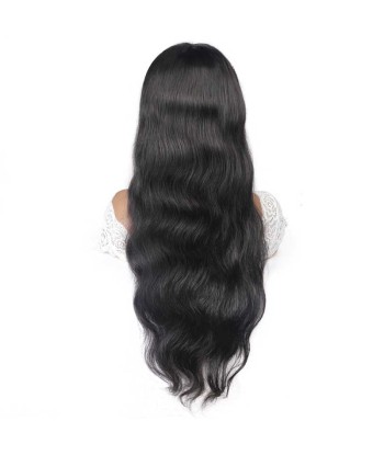 Perruque Naturelle à Frange Body Wave Brun Foncé Venez découvrir notre 