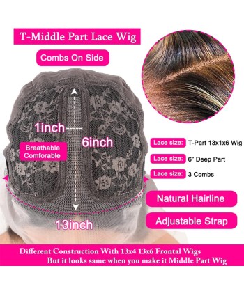 T-Lace Straight Ginger soldes