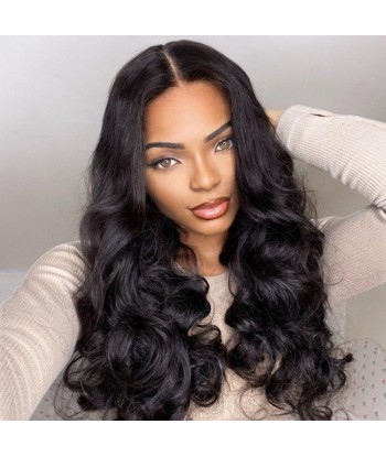 Prédécoupé Front lace 13x4" Body Wave Brun Foncé « prêt-à-porter » À commander