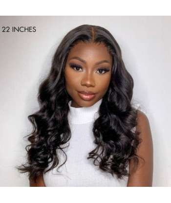 Prédécoupé Front lace 13x4" Body Wave Brun Foncé « prêt-à-porter » À commander