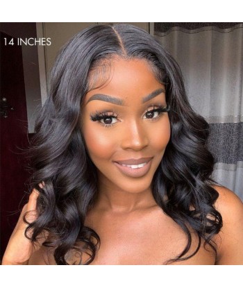 Prédécoupé Front lace 13x4" Body Wave Brun Foncé « prêt-à-porter » À commander