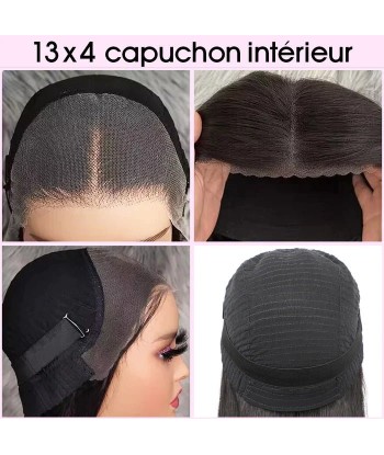 Prédécoupé Front lace 13x4" Afro Yaki Texture Brun Foncé « prêt-à-porter » paiement sécurisé