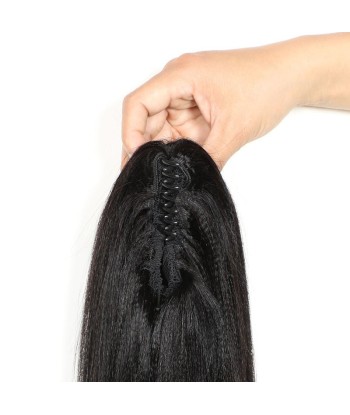 Queue de cheval Ponytail  Noir à Pince Naturel Remy Hair Yaki Straight france