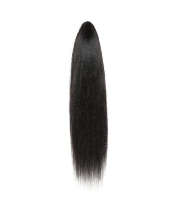 Queue de cheval Ponytail  Noir à Pince Naturel Remy Hair Yaki Straight france