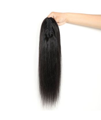 Queue de cheval Ponytail  Noir à Pince Naturel Remy Hair Yaki Straight france