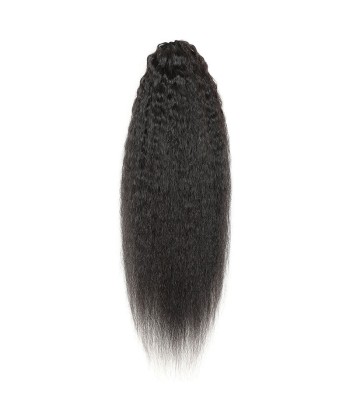 Queue de cheval Ponytail  Noir à Pince Naturel Remy Hair Kinky Straight l'évolution des habitudes 