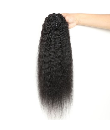 Queue de cheval Ponytail  Noir à Pince Naturel Remy Hair Kinky Straight l'évolution des habitudes 