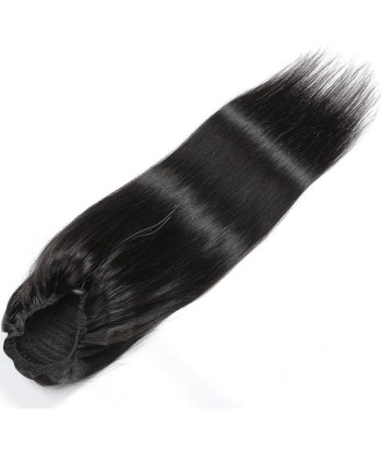 Queue de cheval Ponytail  Noir A Cordon Remy Hair Straight Profitez des Offres !