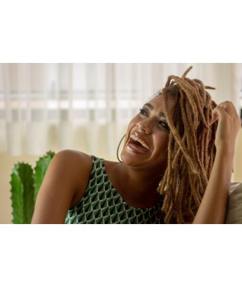 Dreadlocks Brésiliens 0.6 cheveux afros naturels. 14 pouces marrons - 10 pc destockage