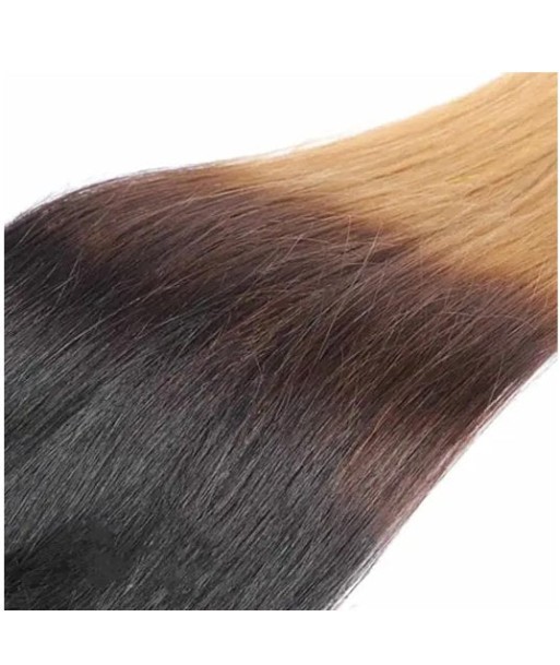 Kit Extensions à Clips Straight Ombre Brun Chocolat Blond 120 gr sur le site 