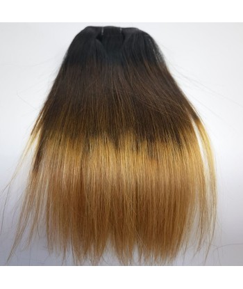 Kit Extensions à Clips Straight Ombre Brun Chocolat Blond 120 gr sur le site 