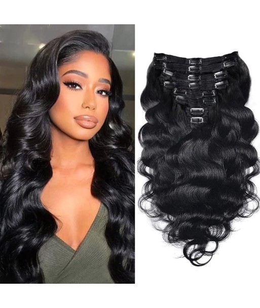 Kit Extensions à Clips Body Wave Noir 120 gr en stock