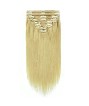 Kit Extensions à Clips Straight Blond Platine gr pas cher chine