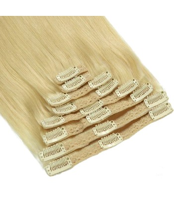 Kit Extensions à Clips Straight Blond Platine gr pas cher chine