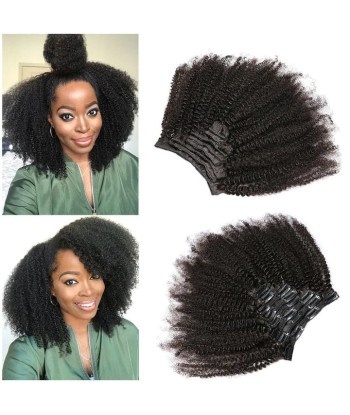 Kit Extensions à Clips Afro Curly Brun 120 gr de technologie