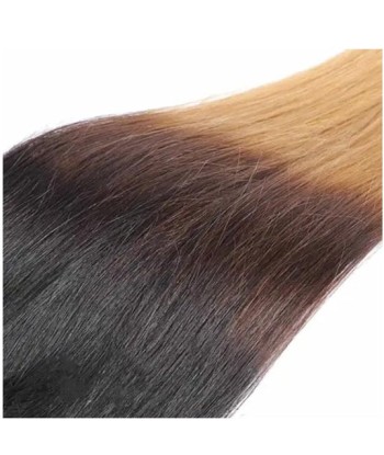 Extension à Clips Straight Ombre Brun Chocolat Blond Mono Bande Maxi Volume de la marque