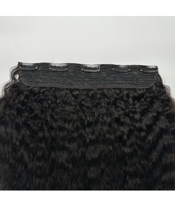 Extension à Clips Kinky Straight Noir Mono Bande Maxi Volume basket pas cher