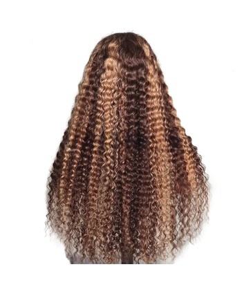 Perruque Deep Wave Chatain Méché Blond Sans Colle avec Dentelle Pré-Coupée Comment ça marche