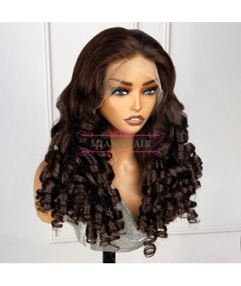 Perruque Lace Wig 13x4 Loose Body Wave  4 - avec Effet Presque Double Drawn et Maximum de Volume en Cheveux Remy Profitez des Offres !