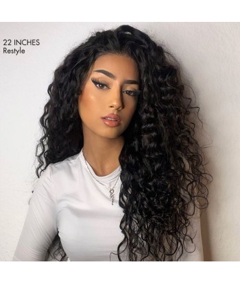 Confort Aéré Perruque Curly Water Wave Sans Colle avec Tulle Pré-découpé 5x5 – Soin du Cuir Chevelu 2 - 3 jours ouvrés.