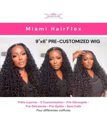 Miami Hairflex 9x6 Wasserwelle 250% HD -Perücken pas cher