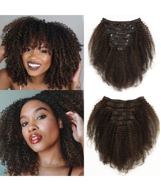 Extensiones del kit con chocolate afro rizado 120 gr, 4 de pas cher