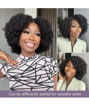 Simplicité Naturellle - Perruque Sans Colle Jerry Curl Naturelle et Volumineuse 5x5 et Bonnet Respirant - Prête à Porter chez Cornerstreet bien 