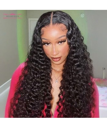 Miami Hairflex 9x6 Deep Wave 250% HD Wig Amélioration de cerveau avec