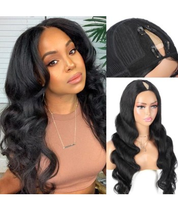 V-part body wave donkere brun pruik de votre