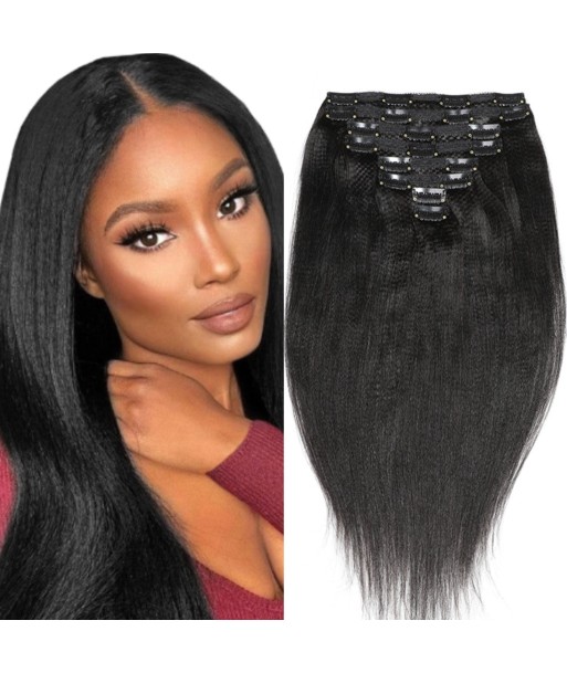 Zwarte yaki rechte clip extensions pas cher chine