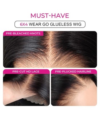 Miami Hairflex 6x4 rechte HD -pruik 250% P4/27 soldes