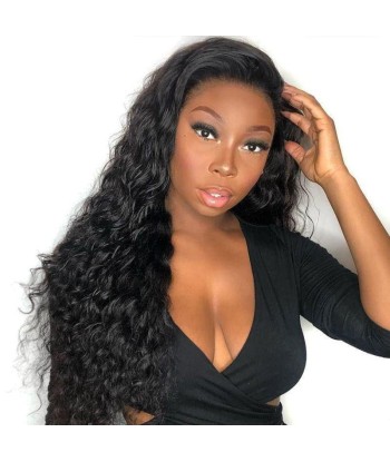 Front lace 13x4" Deep Wave Brun Foncé Livraison rapide