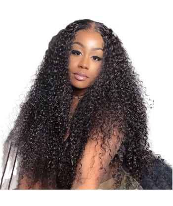 Front lace 4x4" Kinky Curly Brun Foncé du meilleur 