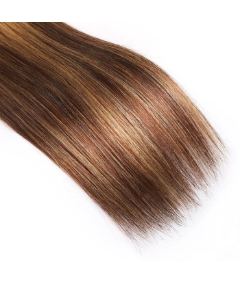 Tissage Straight | Chatain Méché Blond | P4/27 Profitez des Offres !