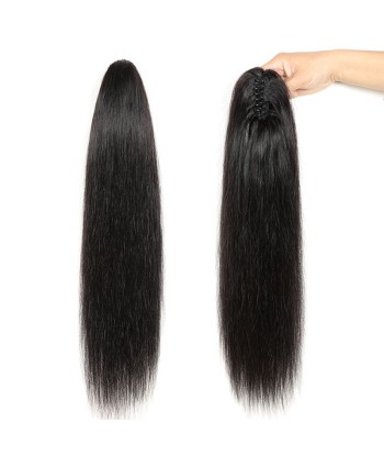 Queue de cheval Ponytail  Noir à Pince Naturel Remy Hair Straight 2024