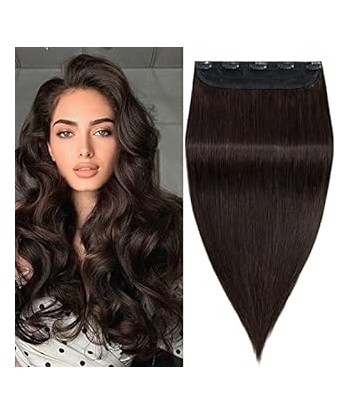 Extension à Clips Straight Brun Mono Bande Maxi Volume Toutes les collections ici