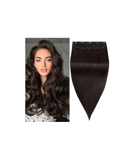 Extension à Clips Straight Brun Mono Bande Maxi Volume Toutes les collections ici